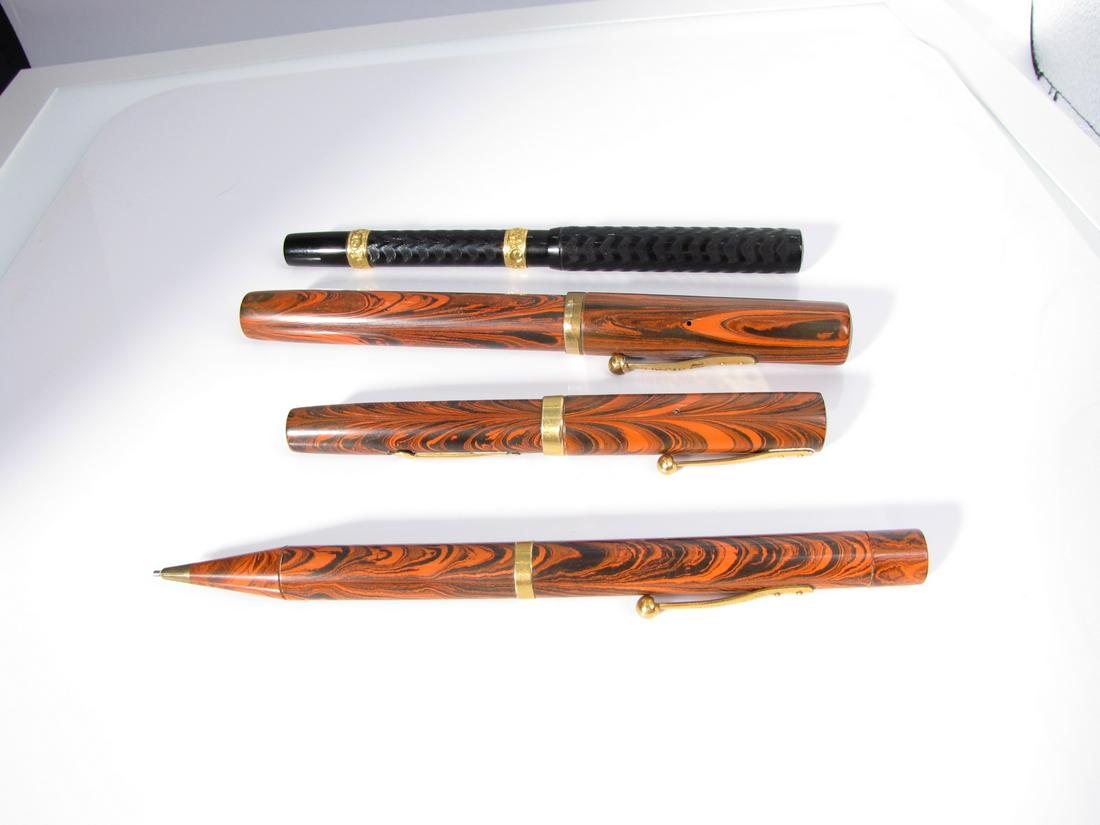 (4) Vintage Waterman Fountain Pens, Pencil (1 of 9)