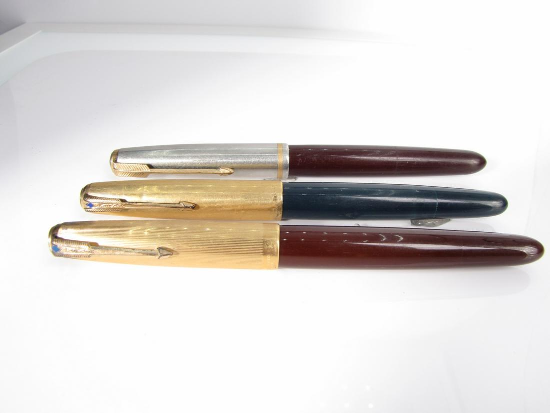 (3) Parker "51" Vintage Fountain Pens (1 of 5)
