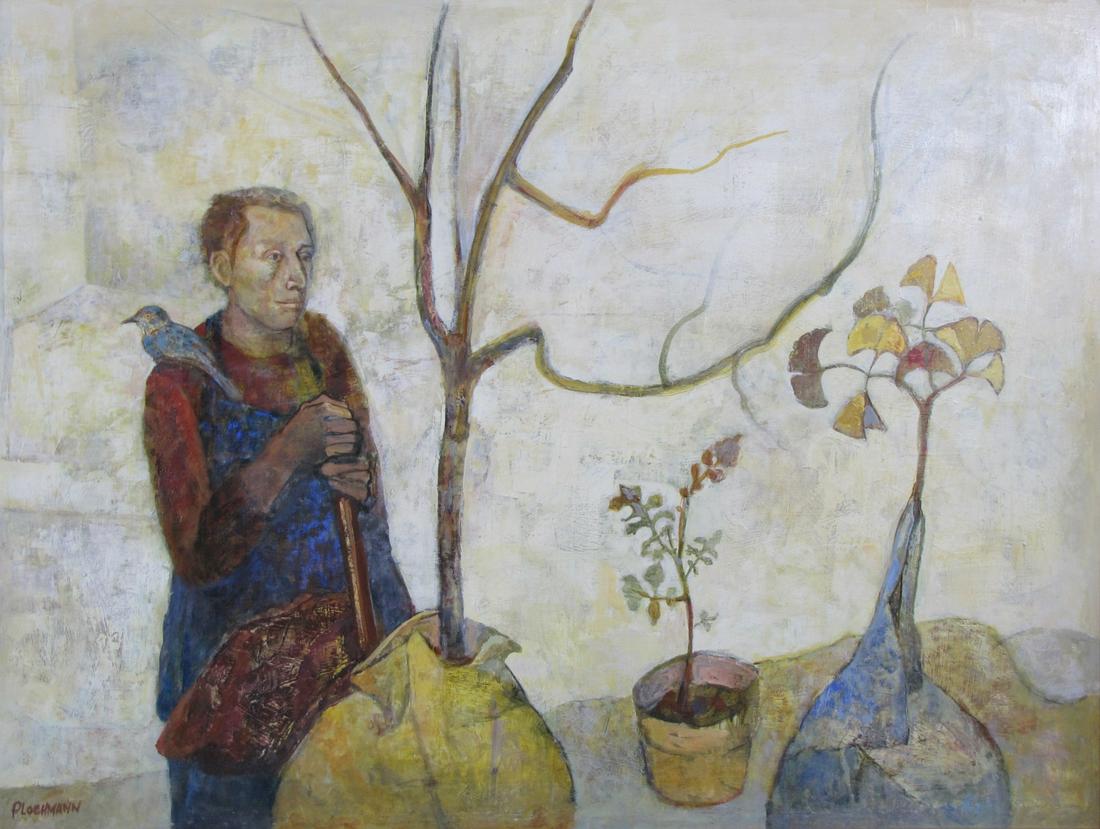 Carolyn Plochmann 36x48 O/B "The Botanist" (1 of 5)