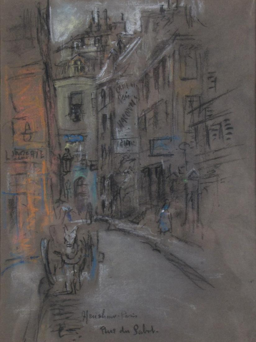Glen C Henshaw 11.5x9 Pastel Paris-Rue du Sabot (1 of 5)