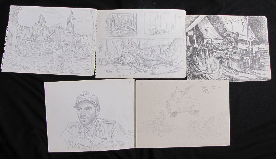 Harry A Davis Jr Group Drawings WWII Era (1 of 17)
