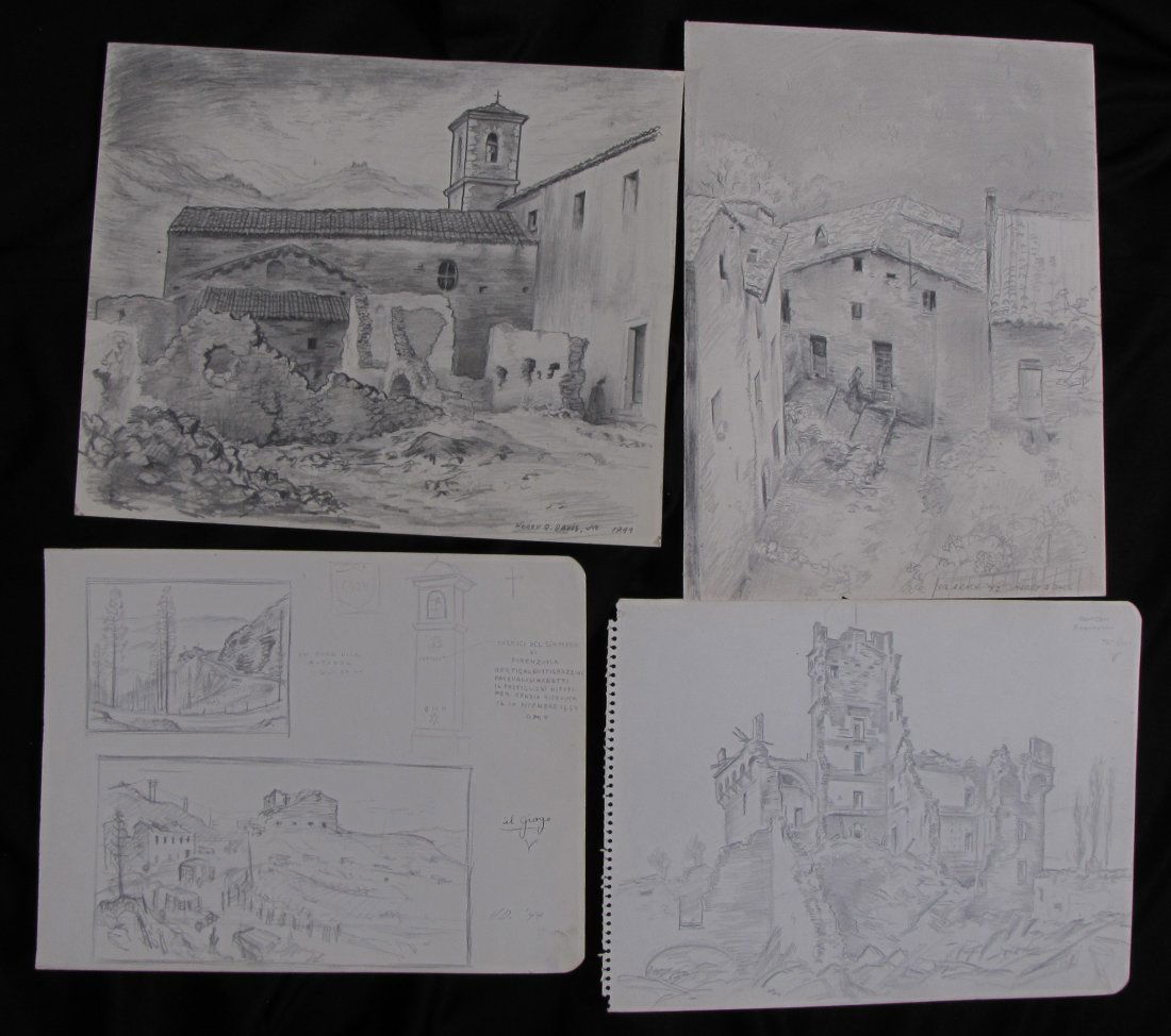 Harry A Davis Jr Group Drawings WWII Era (1 of 16)
