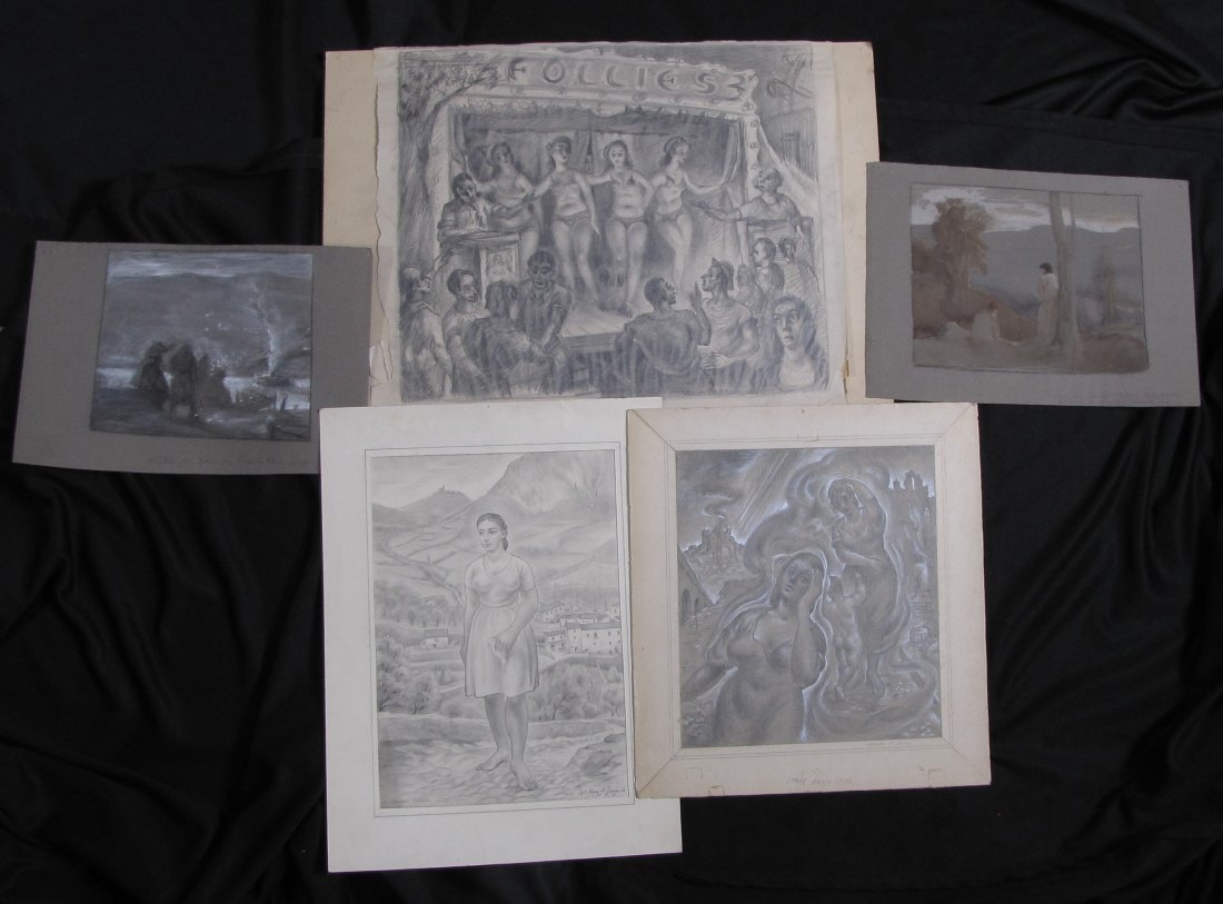 Harry A Davis, Jr Group Drawings, WWII Era (1 of 17)