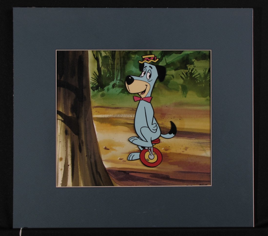 Huckleberry Hound Unicycle Production Cel (1 of 4)
