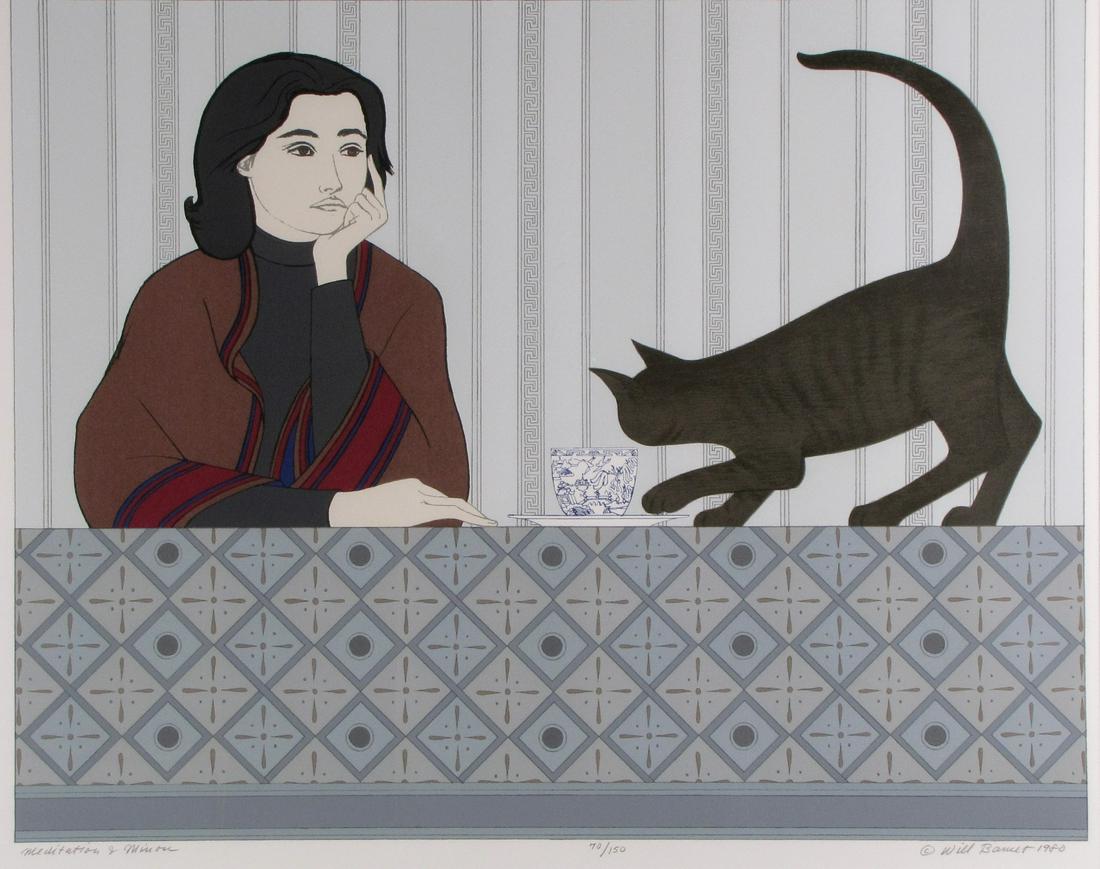 Will Barnet "Meditation & Minou" Ltd Ed Silkscreen (1 of 11)
