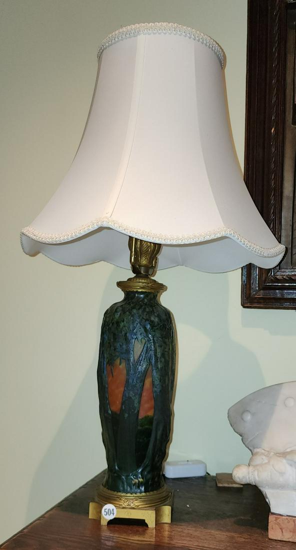 Antique Cameo Glass Table Lamp (1 of 9)