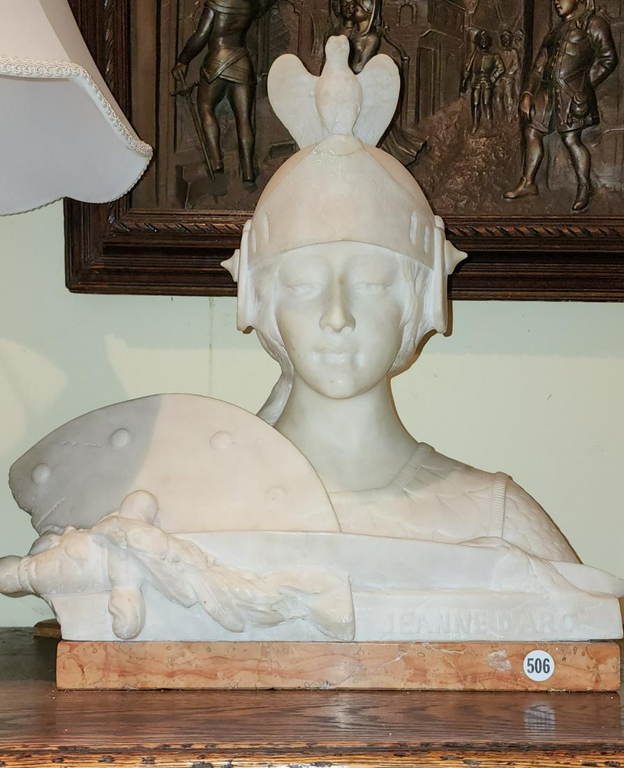 Carrera Marble Bust, Joan of Arc (1 of 6)