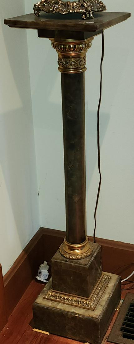 Onyx and  Brass Pedestal (1 of 5)