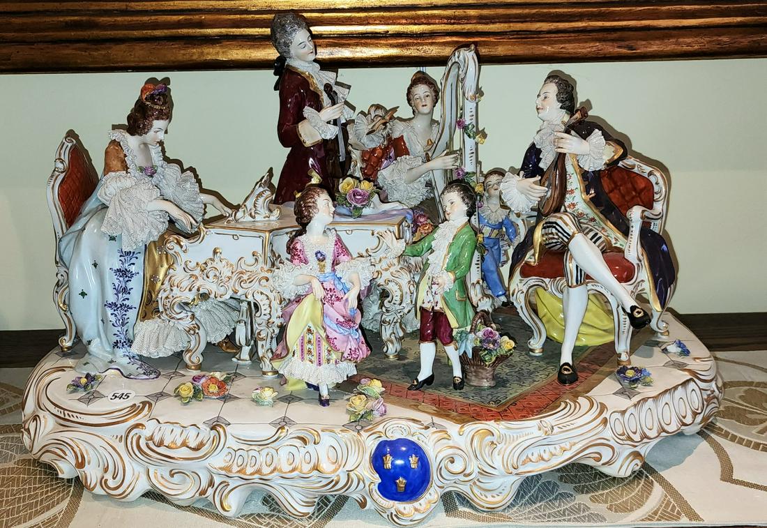 Large Dresden Porcelain Figural Grouping (1 of 12)