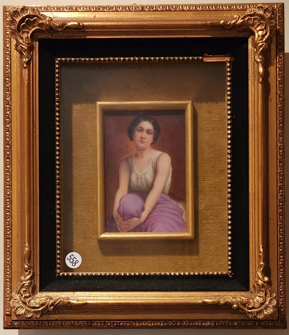 Framed Porcelain Portrait (1 of 1)