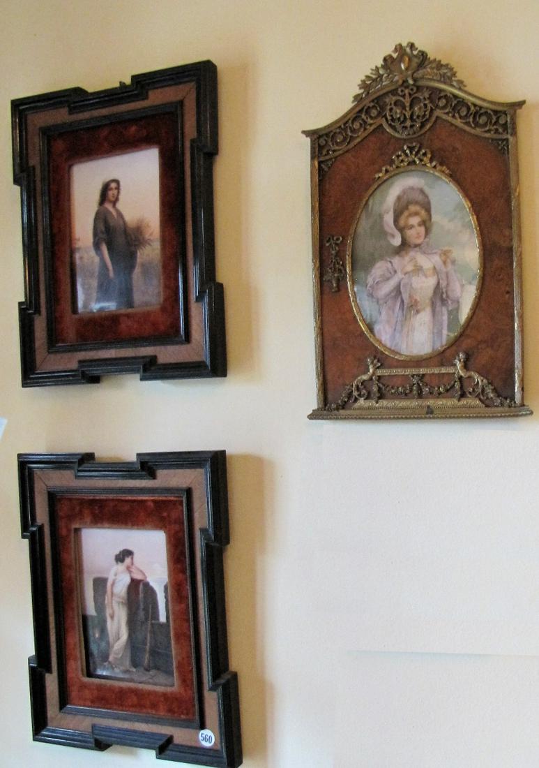Three Framed Decorative Items (1 of 5)