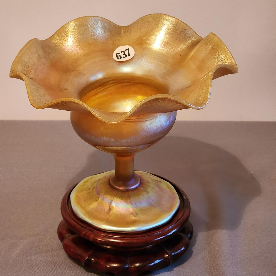 L.C. Tiffany-Favrile Footed Compote (1 of 6)