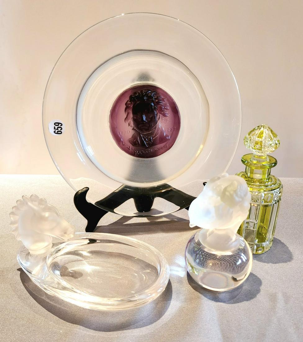 Four French Crystal Items, Daum, Sevres (1 of 15)