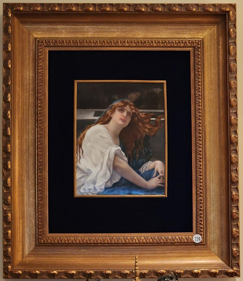 Framed Porcelain Portrait Plaque (1 of 3)