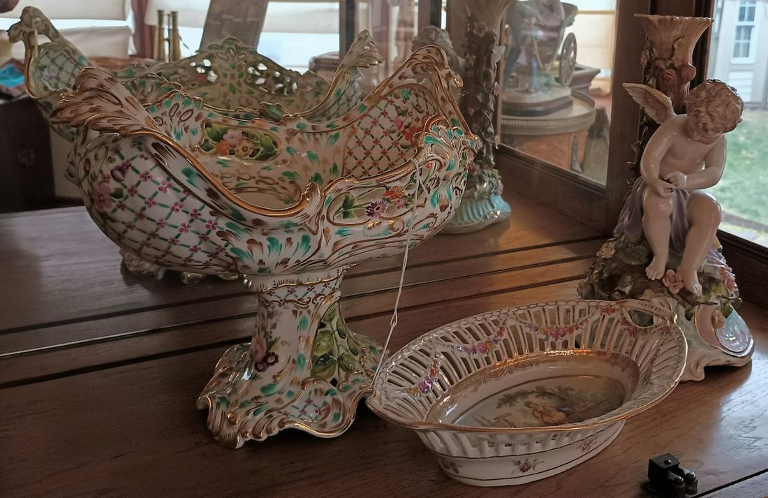 Three Decorated European Porcelain Items (1 of 1)