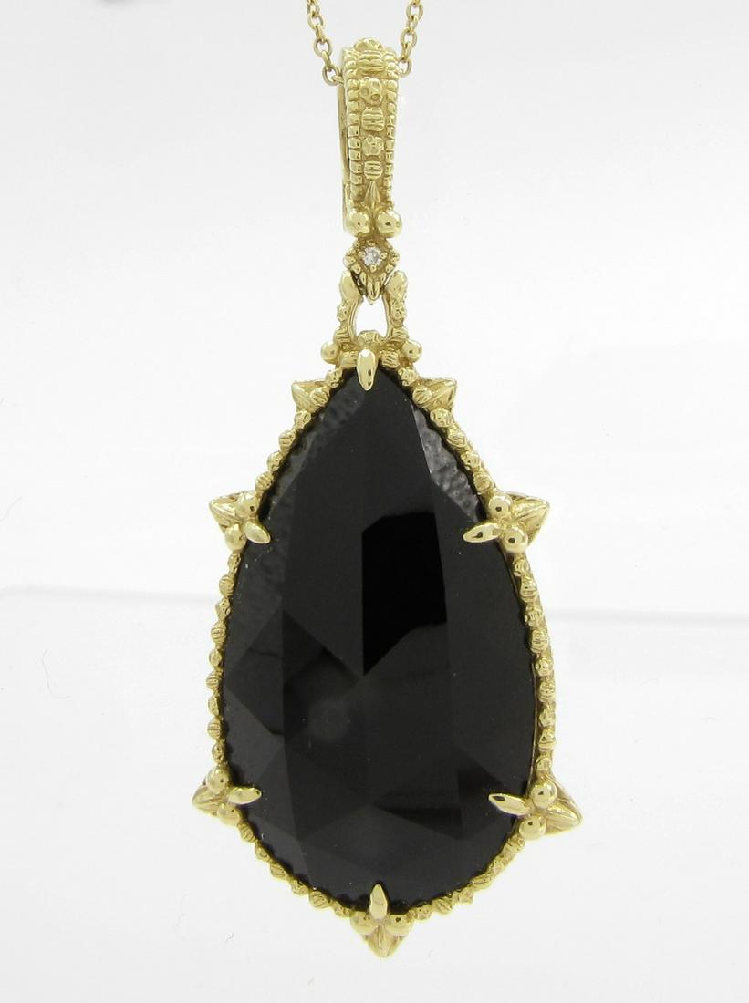 18K Yellow Gold Judith Ripka Onyx Enhancer, Chain (1 of 7)