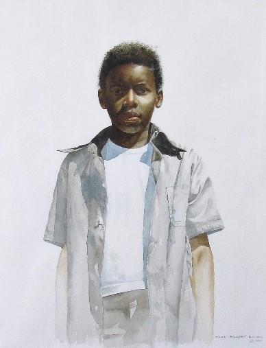 Dean Lamont Mitchell 19x14.5 WC Portrait of a Boy (1 of 3)