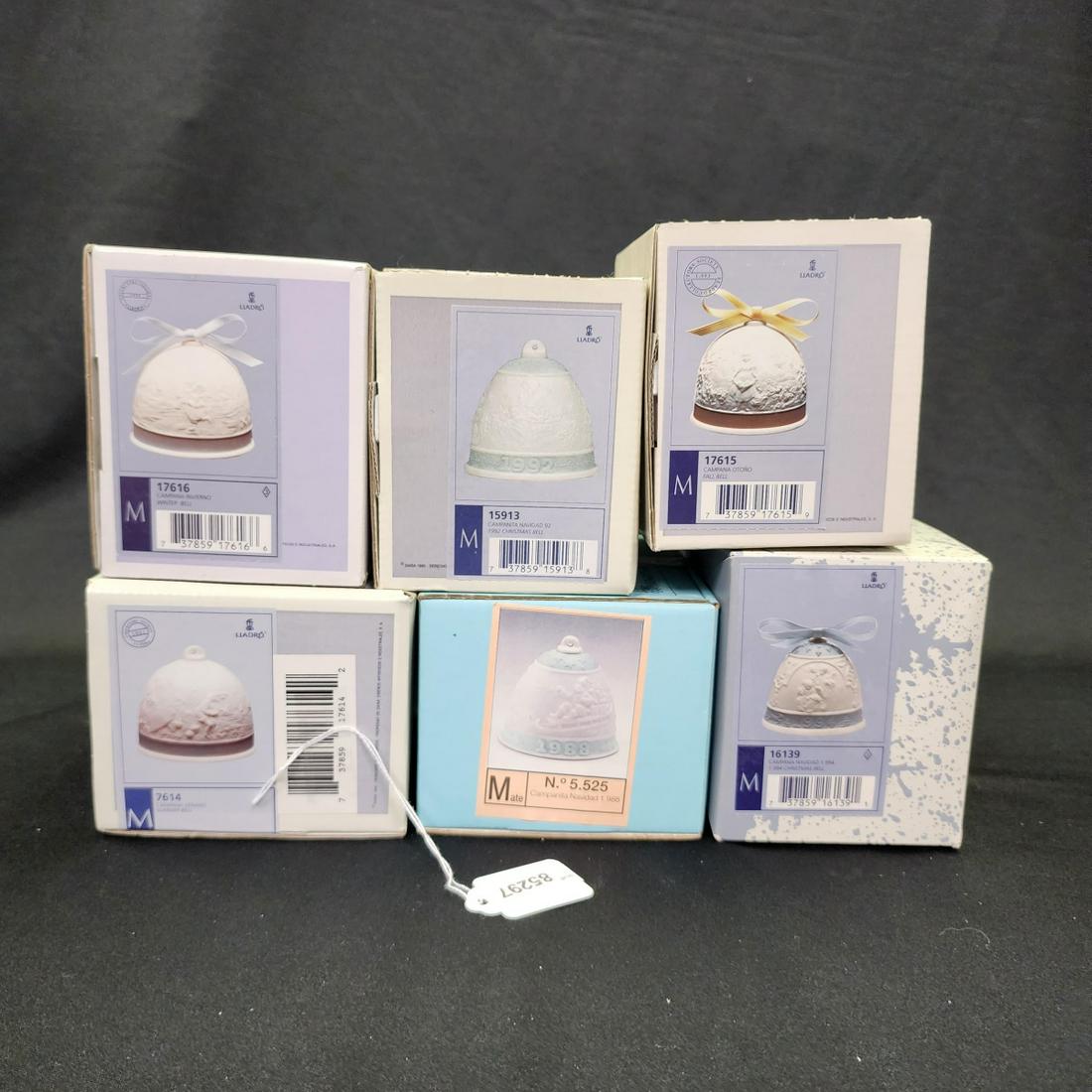 Six Lladro Collector Bells