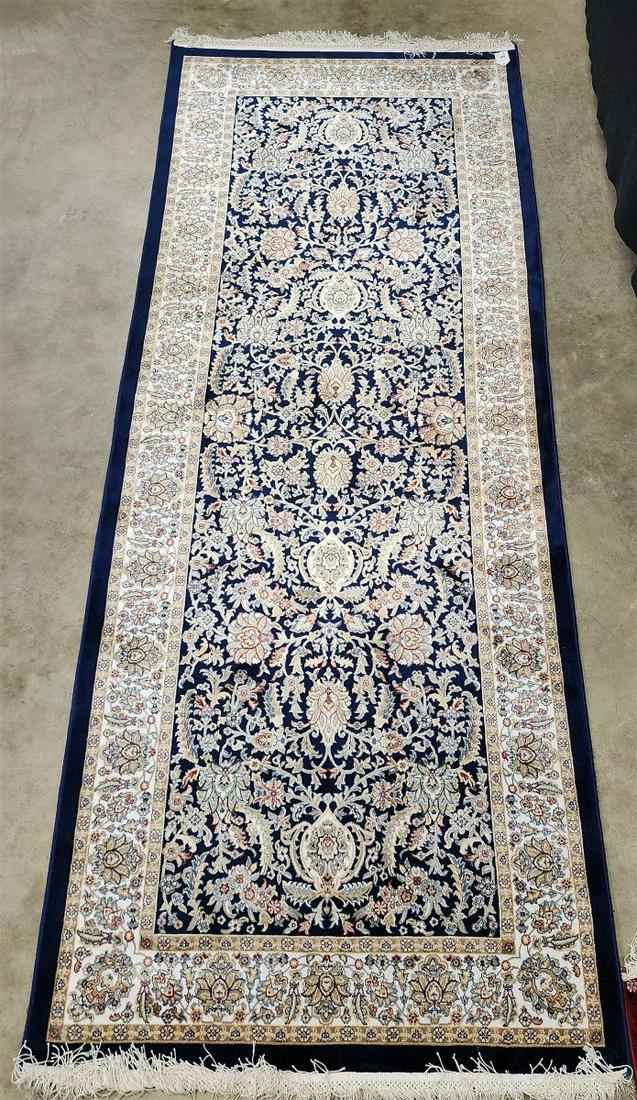 Tufted Silk Oriental Runner Rug (1 of 4)