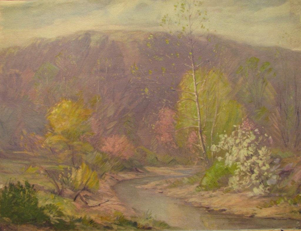 Cariani, LaChance and other Brown County sketches: Group of sketches and studies from the Sally Kriner estate; including unsigned sketches and studies on paper, most in graphite, many are by Georges LaChance and others are by VJ Cariani,approximately 