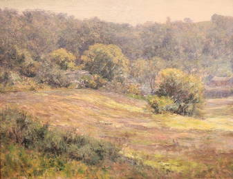 J Ottis Adams 22x28 O/C White Water River Valley