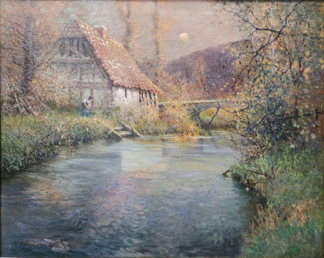 Georges Ames Aldrich 24x30 O/C "River Arquey" (1 of 6)