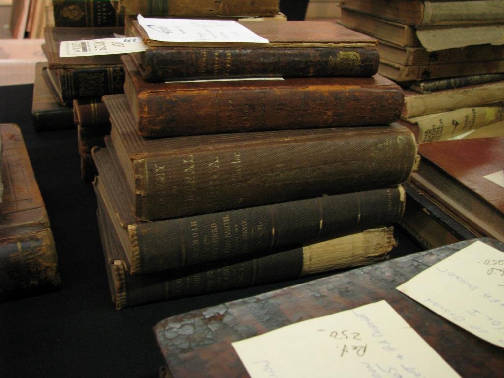 Five Antique Books: Five antique books including, "Voyage Merveilleux Du Prince Fan-Feredin Dans La Romancie: Contenant", Bougeant, 1735; "Journey to Central Africa; Life and Landscapes from Egypt to the Negro Kingdoms o