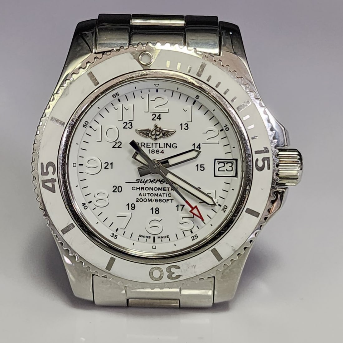 Breitling 1884 Super Ocean Chronometer Watch (1 of 2)