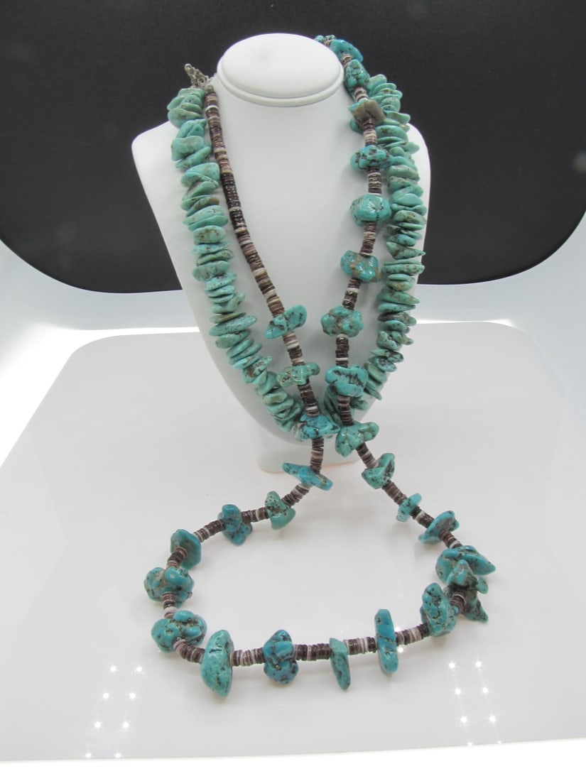 Two Tumbled Turquoise Necklaces (1 of 1)