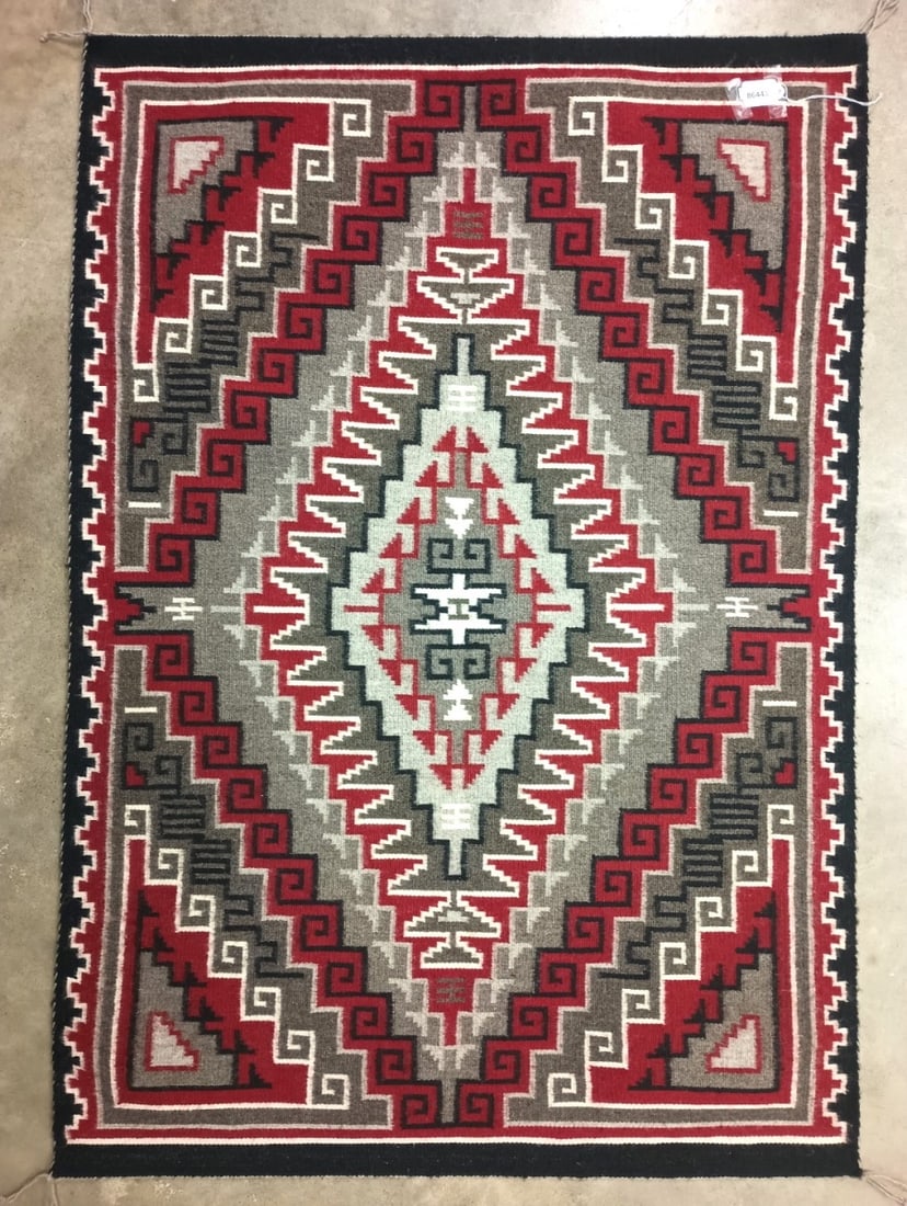 Navajo Handmade Wool Area Rug, Ganado (1 of 2)