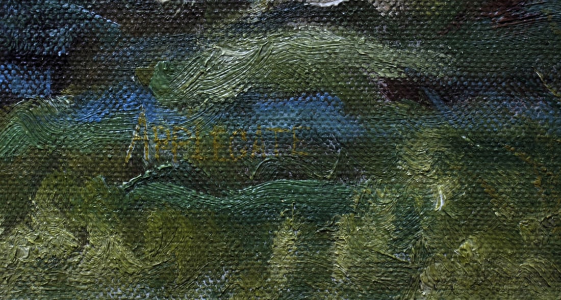 Helen Applegate 22x26 O/C Panoramic Landscape - 3