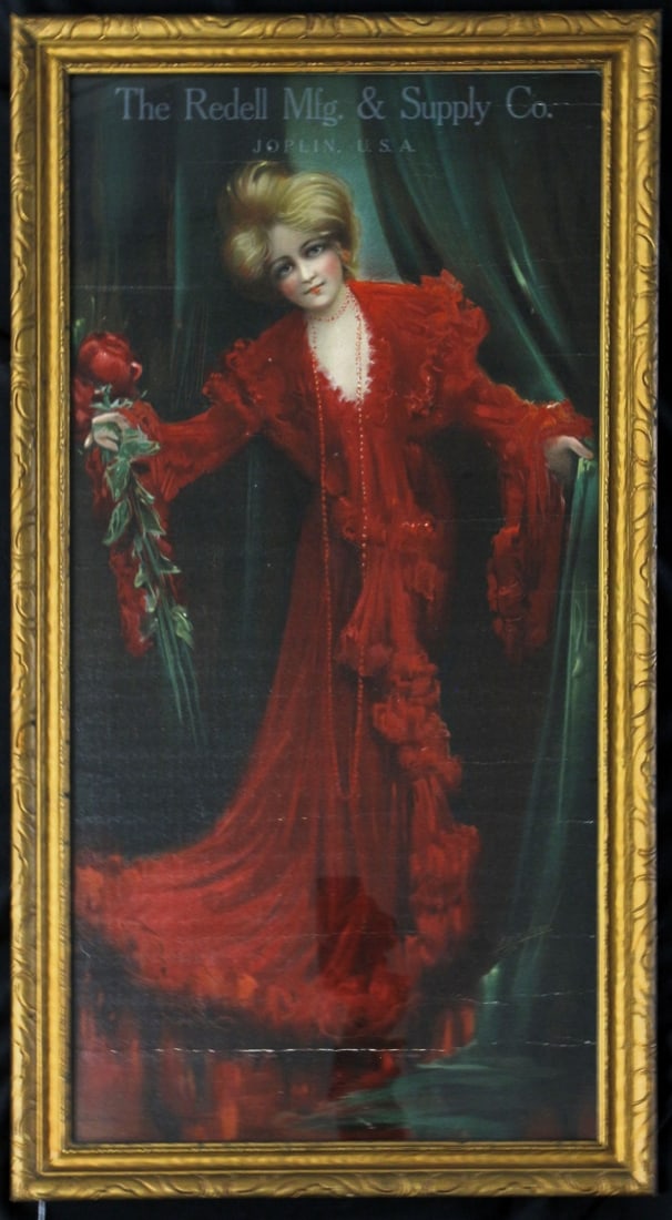 Framed Antique Print, "The Redell Mfg & Supply " (1 of 2)