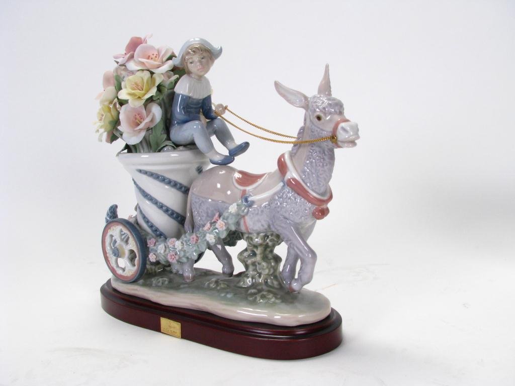 Lladro 1487, "Fantasia": Lladro 1487, "Fantasia", Limited Edition #523/5000, issued 1986, retired 2003, Jose Roig, with stand, no box, with certificate