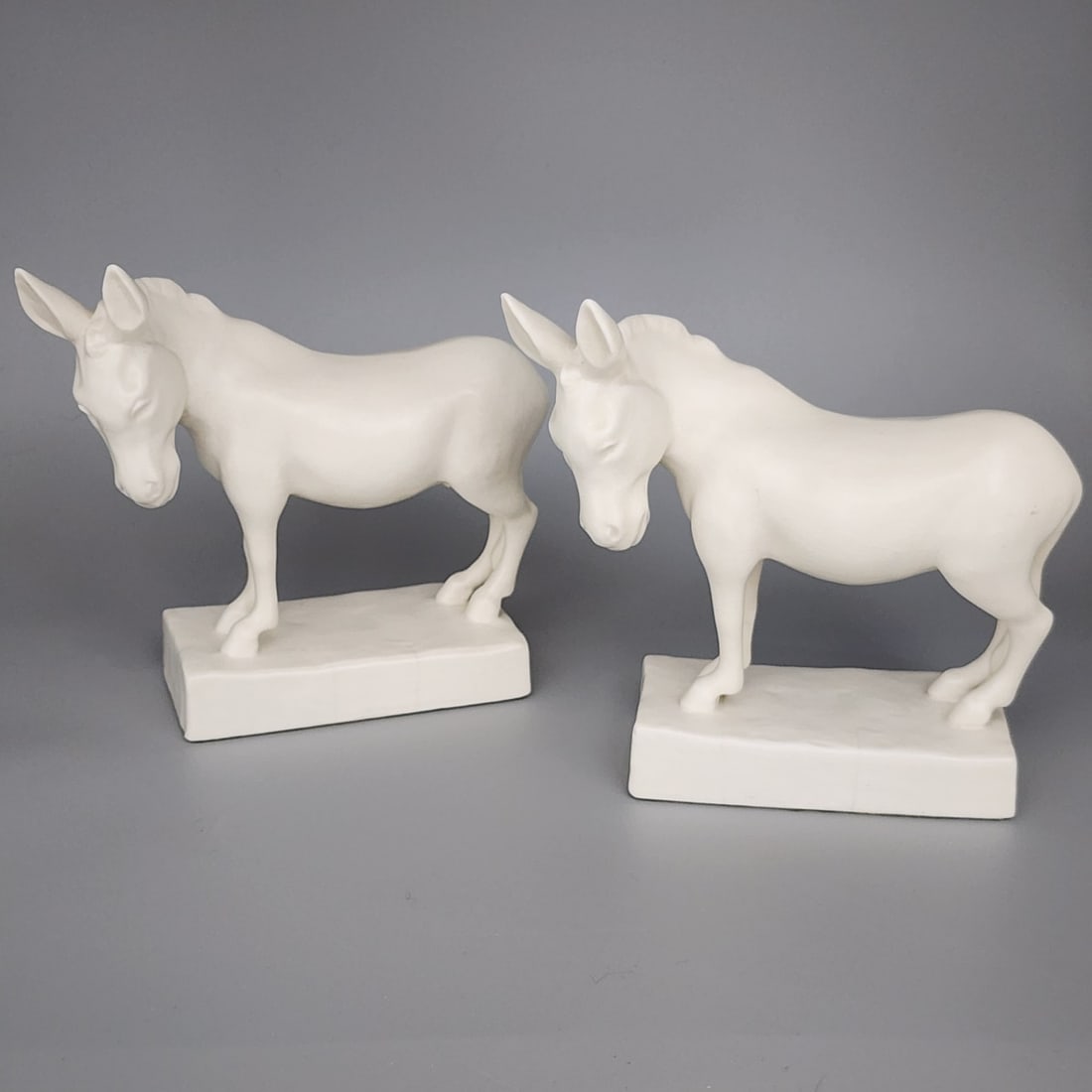 Pair of Rookwood Pottery Donkey Bookends (1 of 12)
