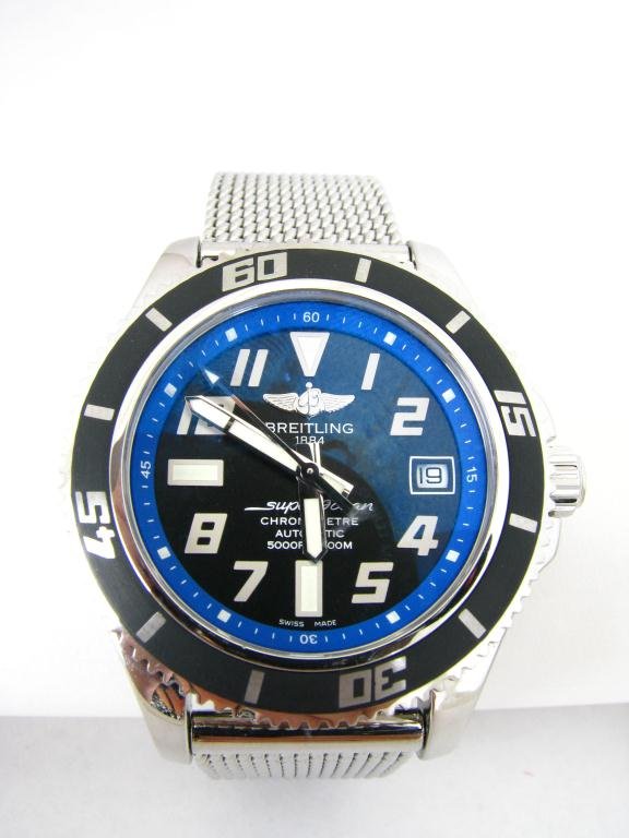 Gents Breitling Super Ocean II Abyss, Blue Dial: Gents New Breitling Super Ocean II Abyss with Blue Dial