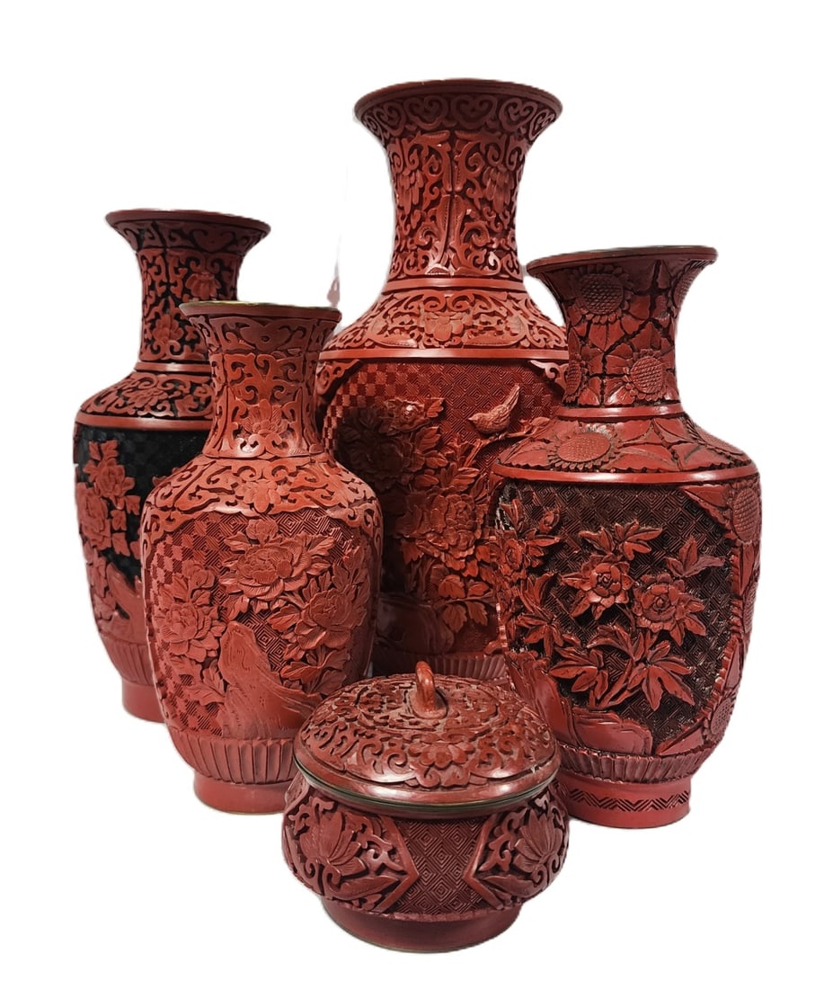 Group of Chinese Cinnabar (1 of 13)