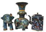 Three Pieces of Chinese Cloisonne