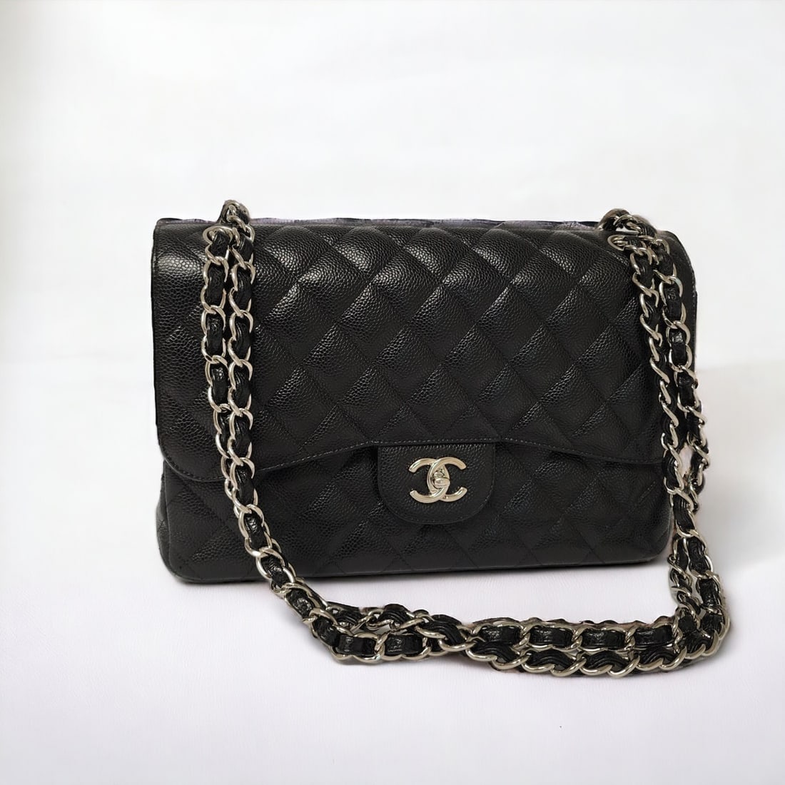 Chanel Black Caviar Classic Double Flap Bag (1 of 18)