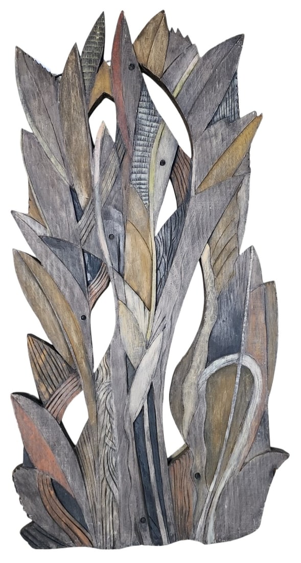 Vernon Smith Wood Carving, Seashore Motif (1 of 3)