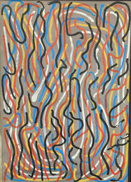 Sol Lewitt 21.5x15.5 O/L Modern Composition