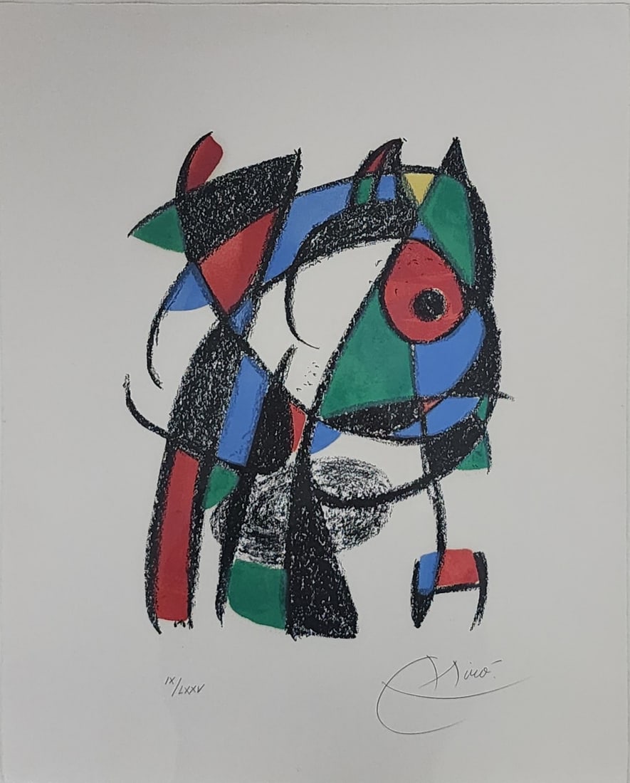 Joan Miro Lithograph, Untitled, Ed of 75 (1 of 5)