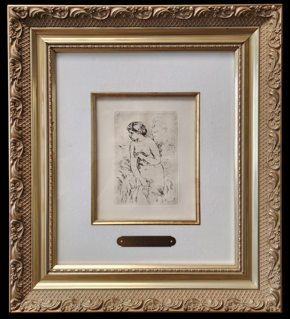 After Renoir, Etching, "The Bather" (1 of 2)