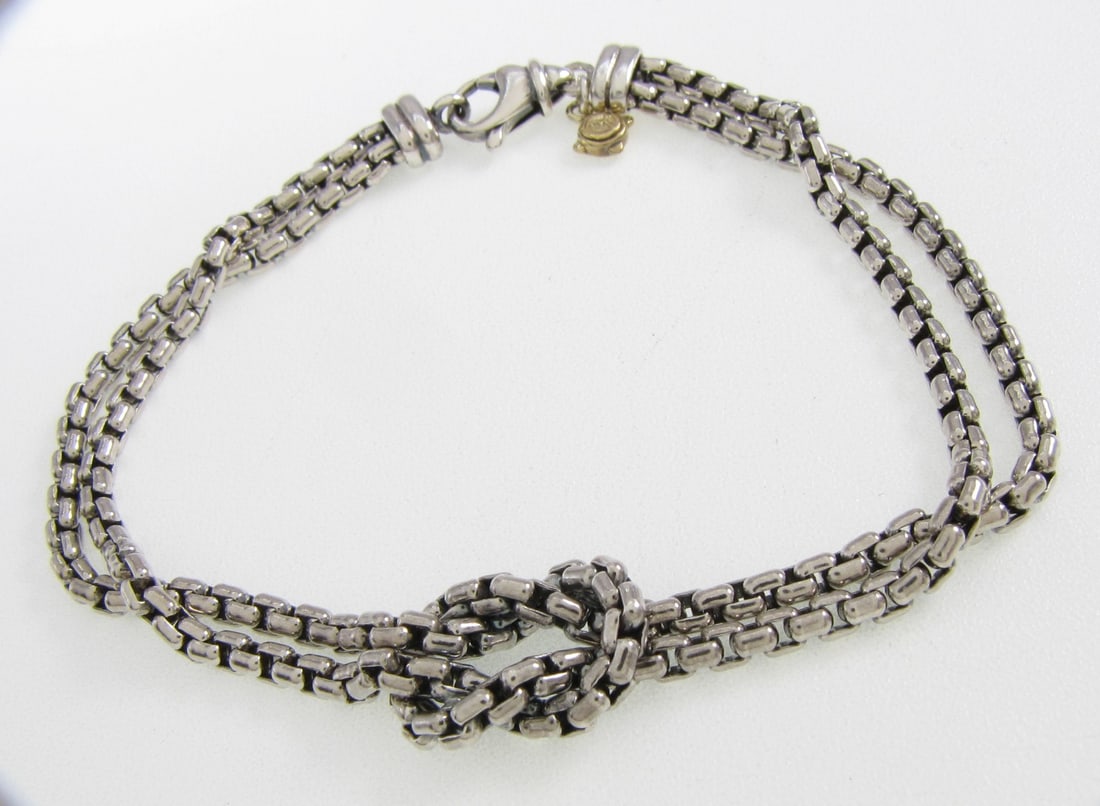 David Yurman Sterling Infinity Knot Bracelet (1 of 1)