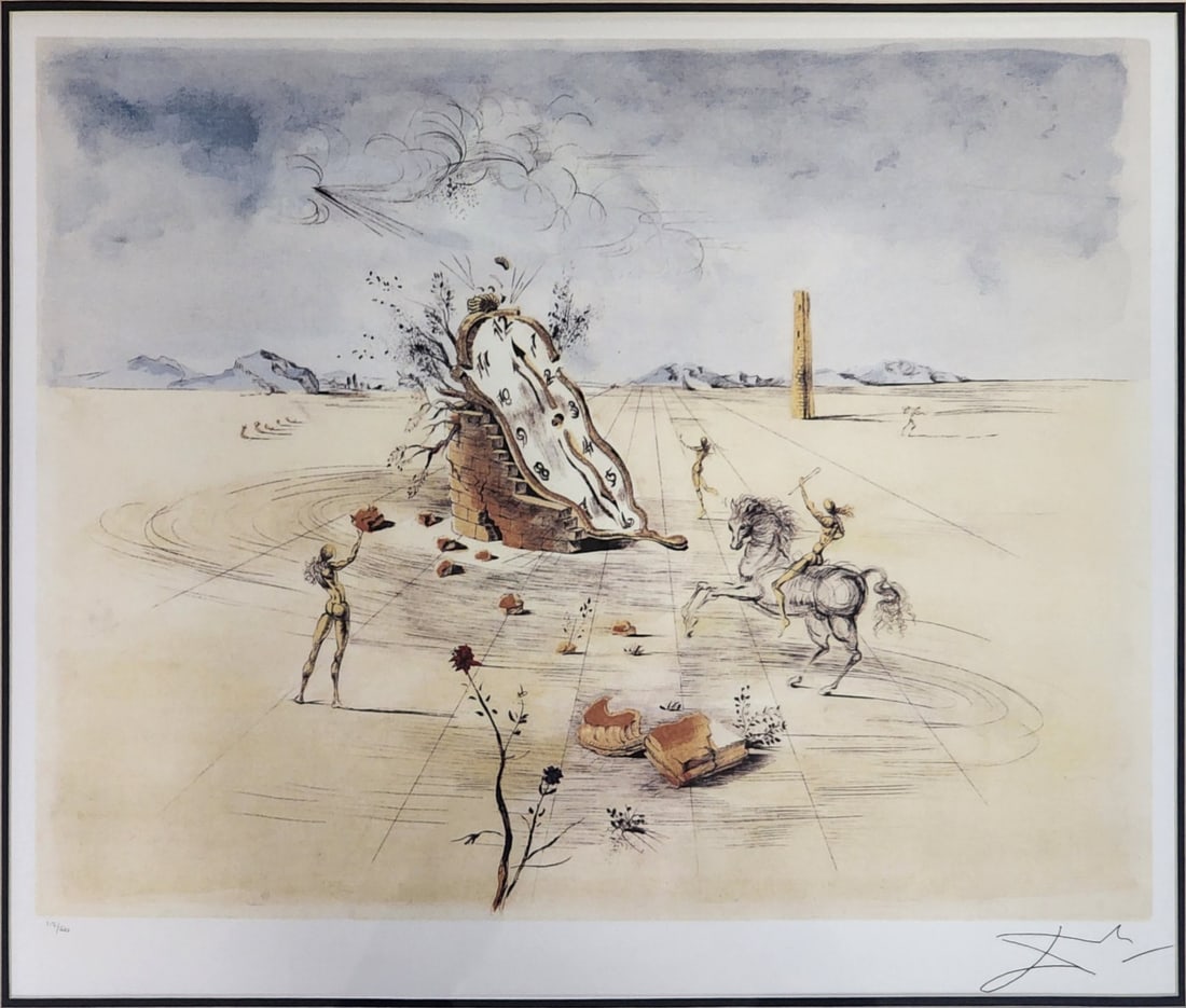 After Dali, "Cosmic Horseman", Framed Lithograph (1 of 6)