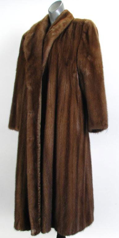 Vintage Full Length Mink Coat, Size 8-10: Vintage Full Length Mink Coat, Size 8-10