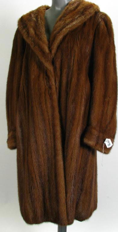 Vintage Full Length Mink Coat, Size 8-10: Vintage Full Length Mink Coat, Size 8-10