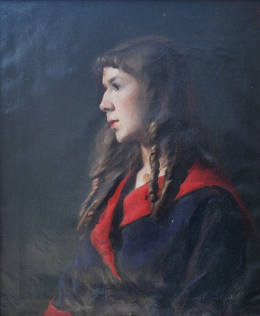 Marie Goth 24x20 O/C "The Girl with Curls" (1 of 11)