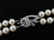 40: Cultured Pearl Necklace, 14K, Diamond Clasp
