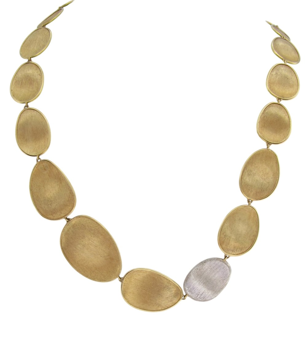 Marco Bicego Murano Link Diamond Necklace In 18k Yellow Gold