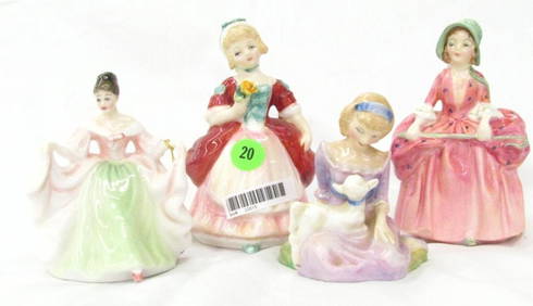 Four Royal Doulton Porcelain Figures (1 of 1)